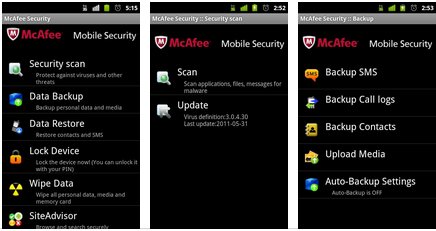 McAfee Mobile security